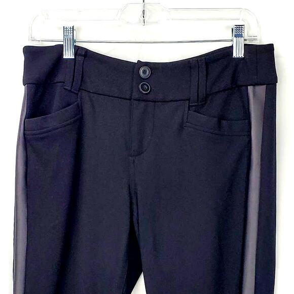 Torrid Black Stretch Pull on Joggers Size 10 Activewear Pants Gray Tuxedo Stripe - Picture 6 of 6